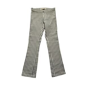 Flared vertical stripe pant